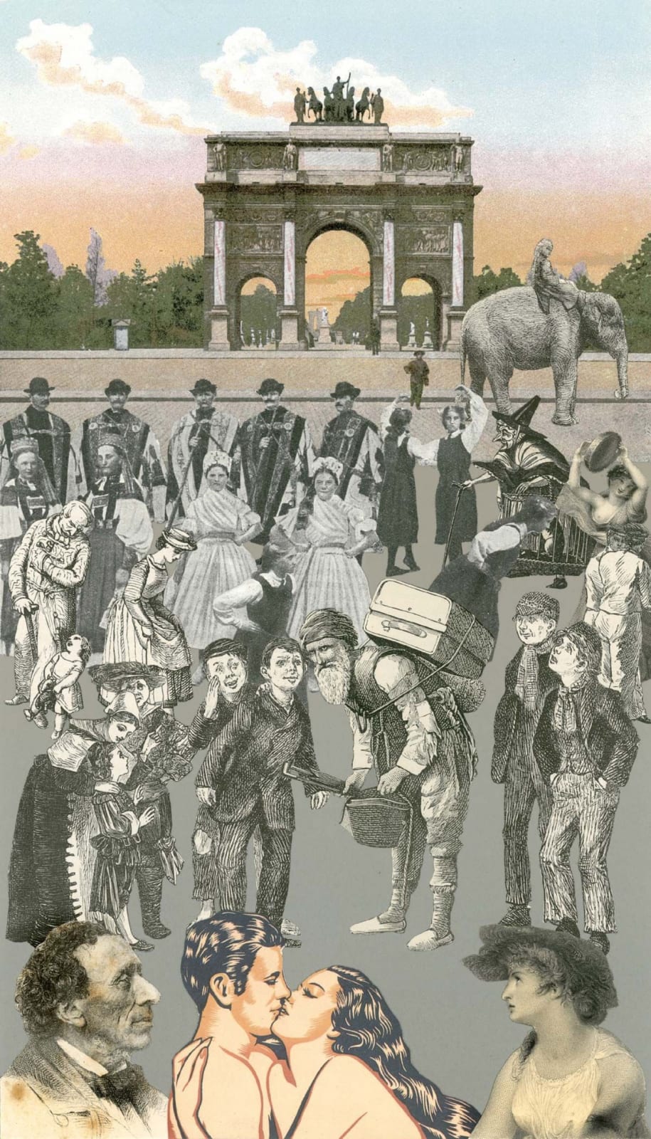 Peter Blake, Paris: The Kiss, 2011