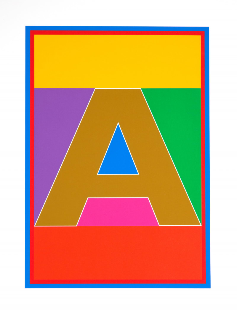 Peter Blake, Dazzle Letter A, 2017