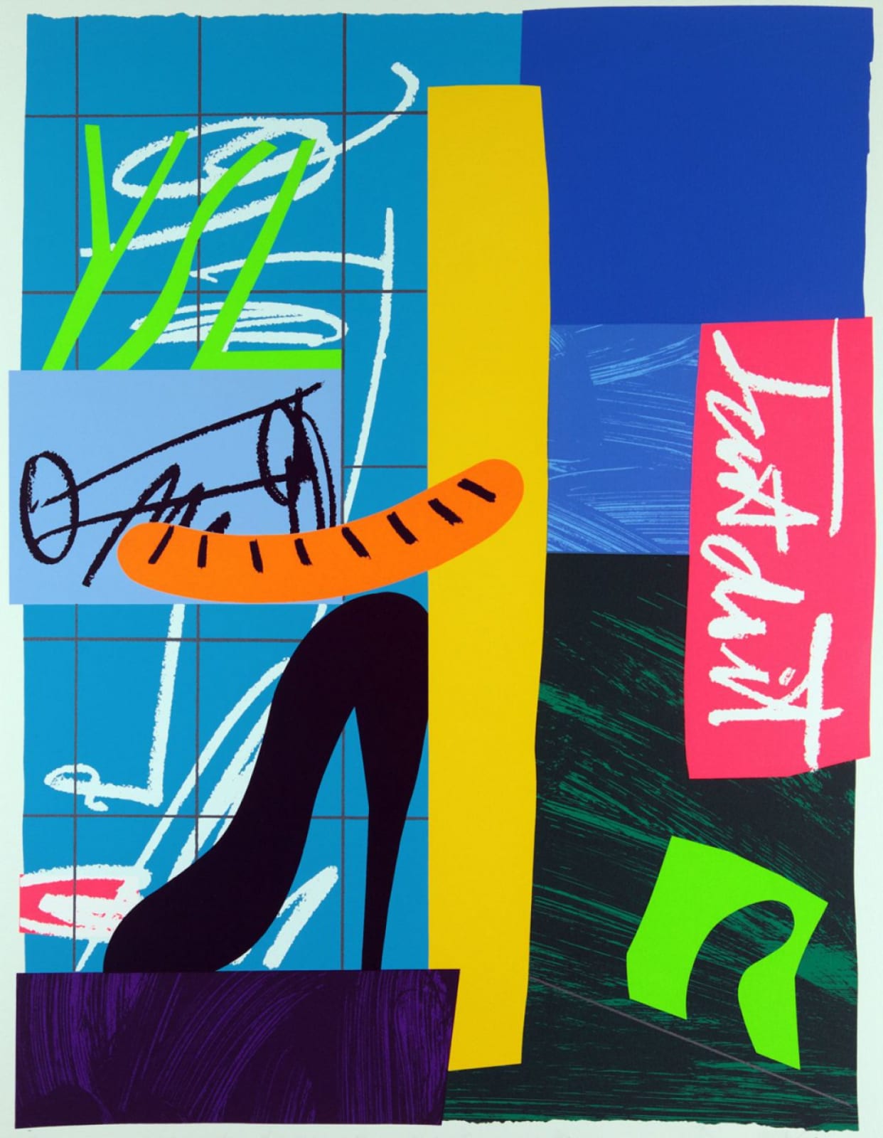 Bruce Mclean, Another Bad Night Out on Sausage Street, 2000