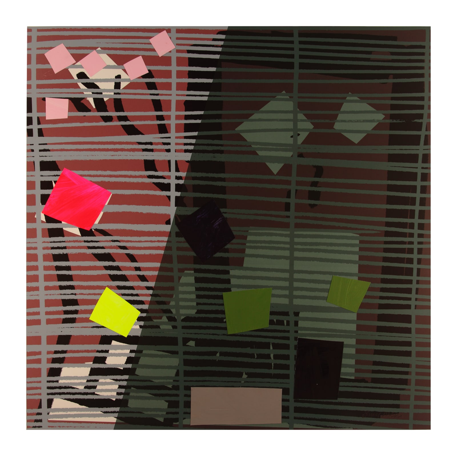 Bruce Mclean, Tree Fern Shadow Mono 14, 2015