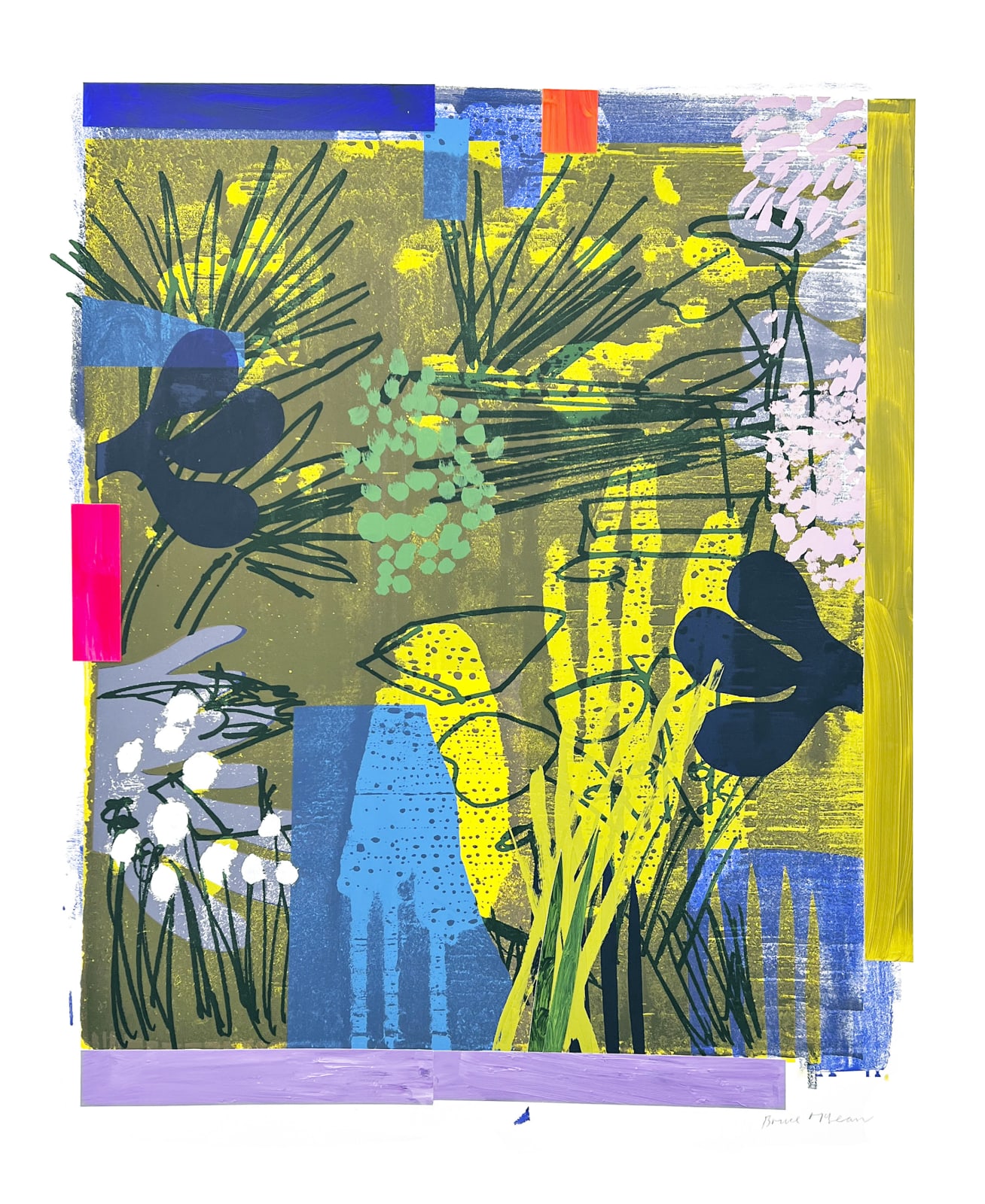 Bruce McLean, Deep In Exotic Garden, 2024