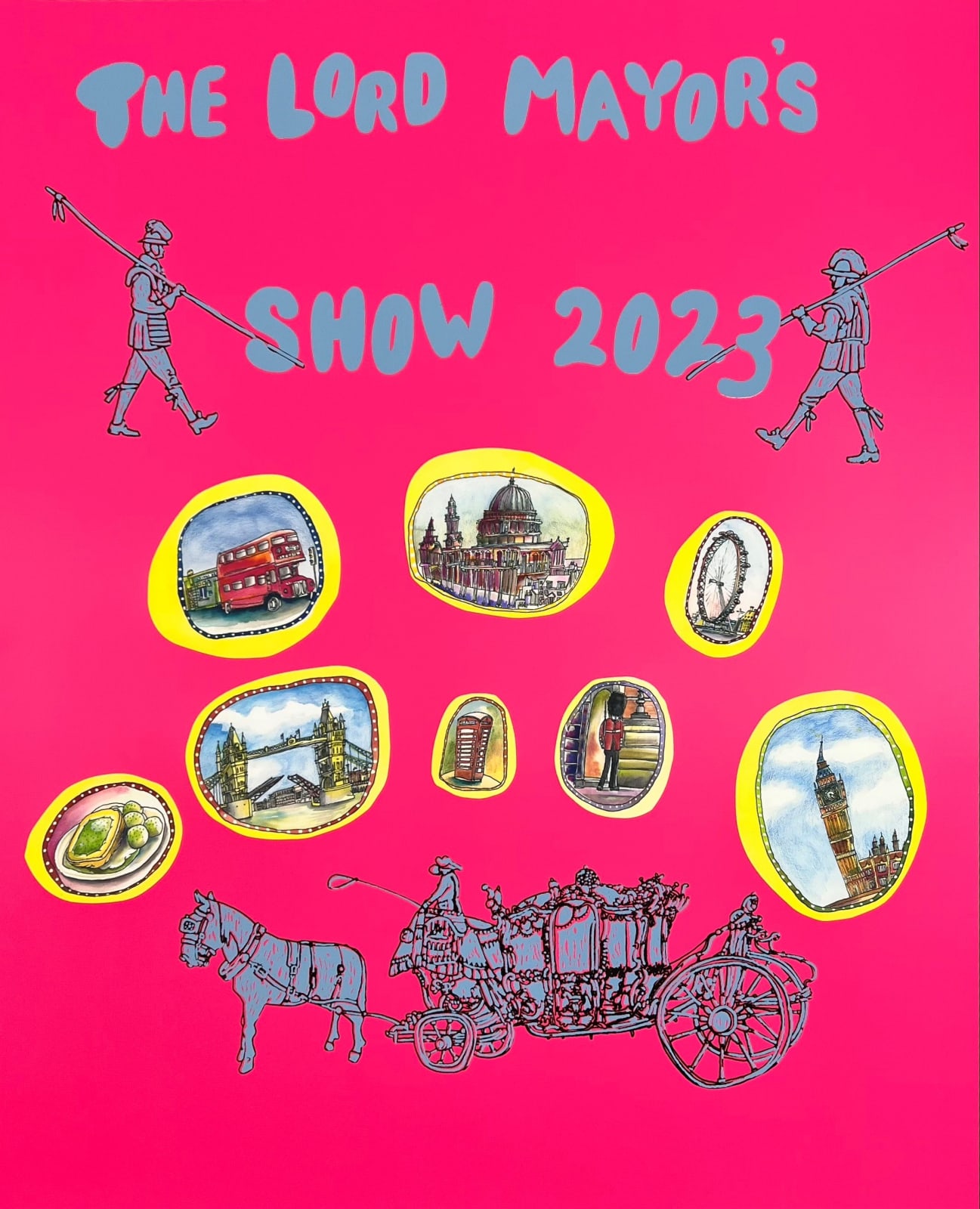 LMS Annual Celebratory Artworks, The Lord Mayor's Show 2023 by Jim Moir, 2023