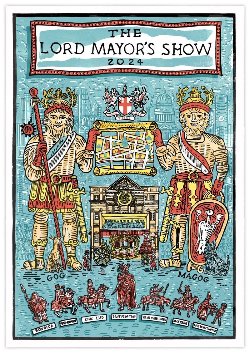 LMS Annual Celebratory Artworks, The Lord Mayor's Show 2024 by Adam Dant, 2024