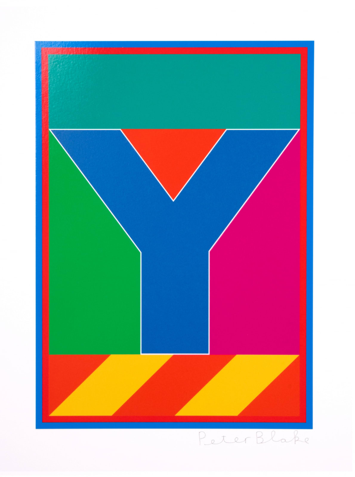 Peter Blake, Dazzle Letter Y, 2017