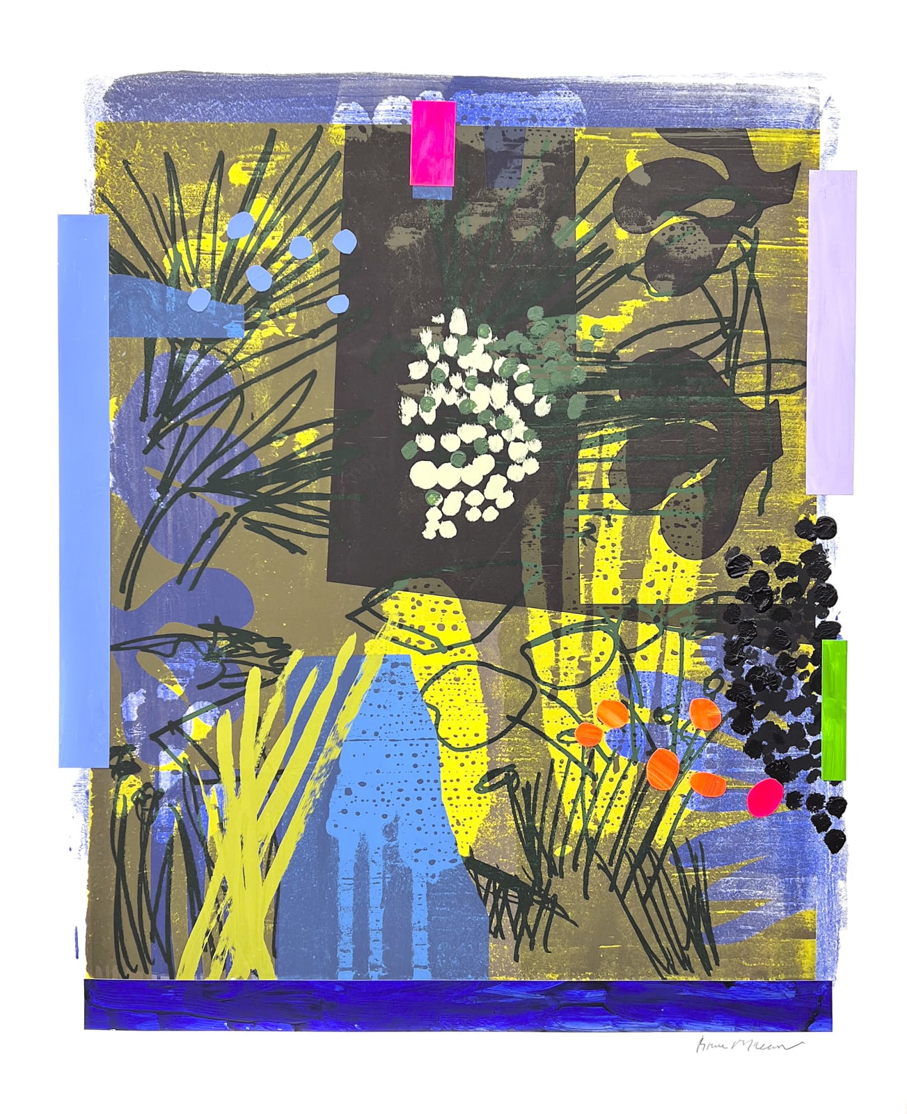 Bruce McLean, Deep Dark Blue Pool, 2024