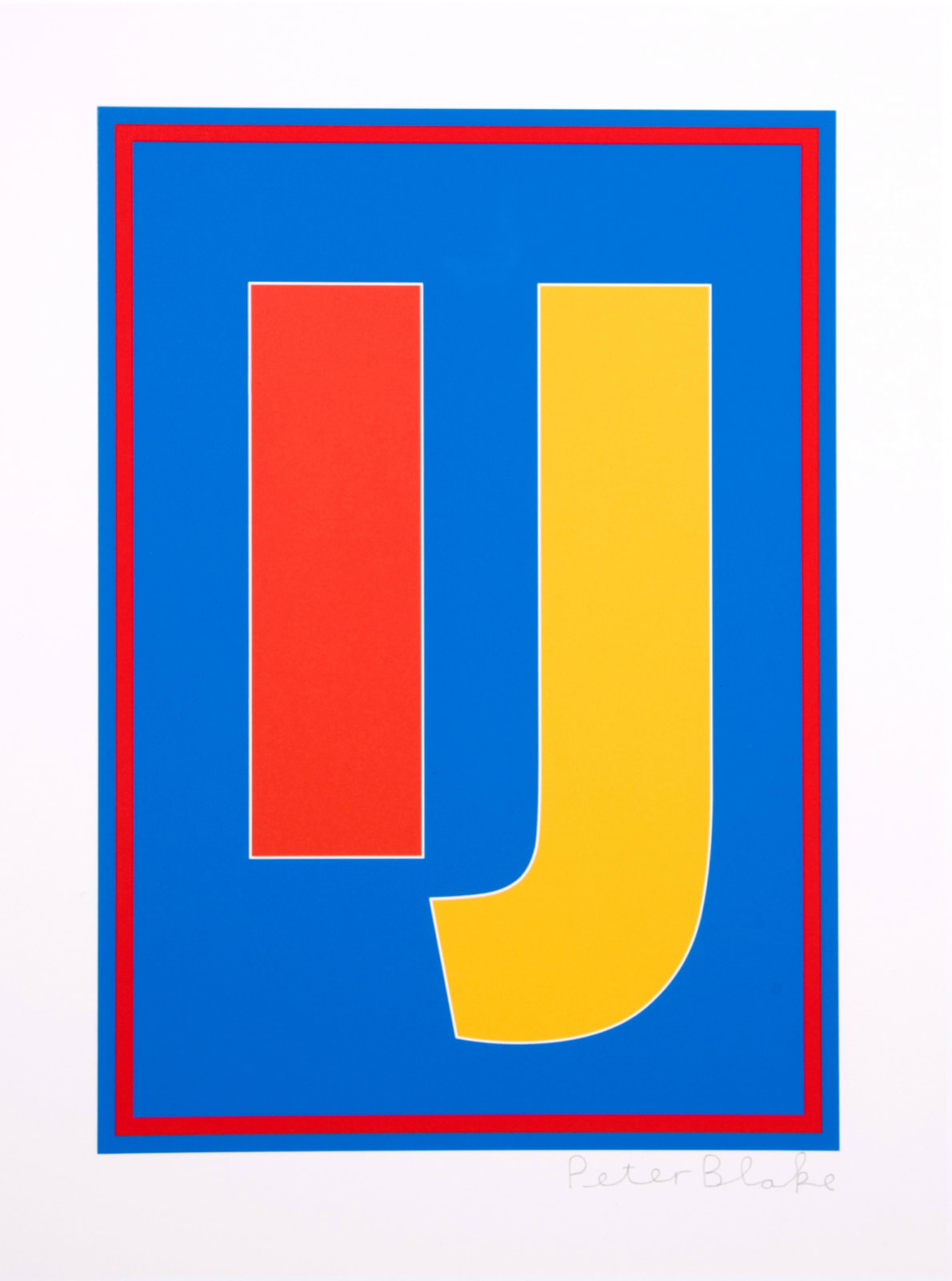 Peter Blake, Dazzle Letter IJ, 2017