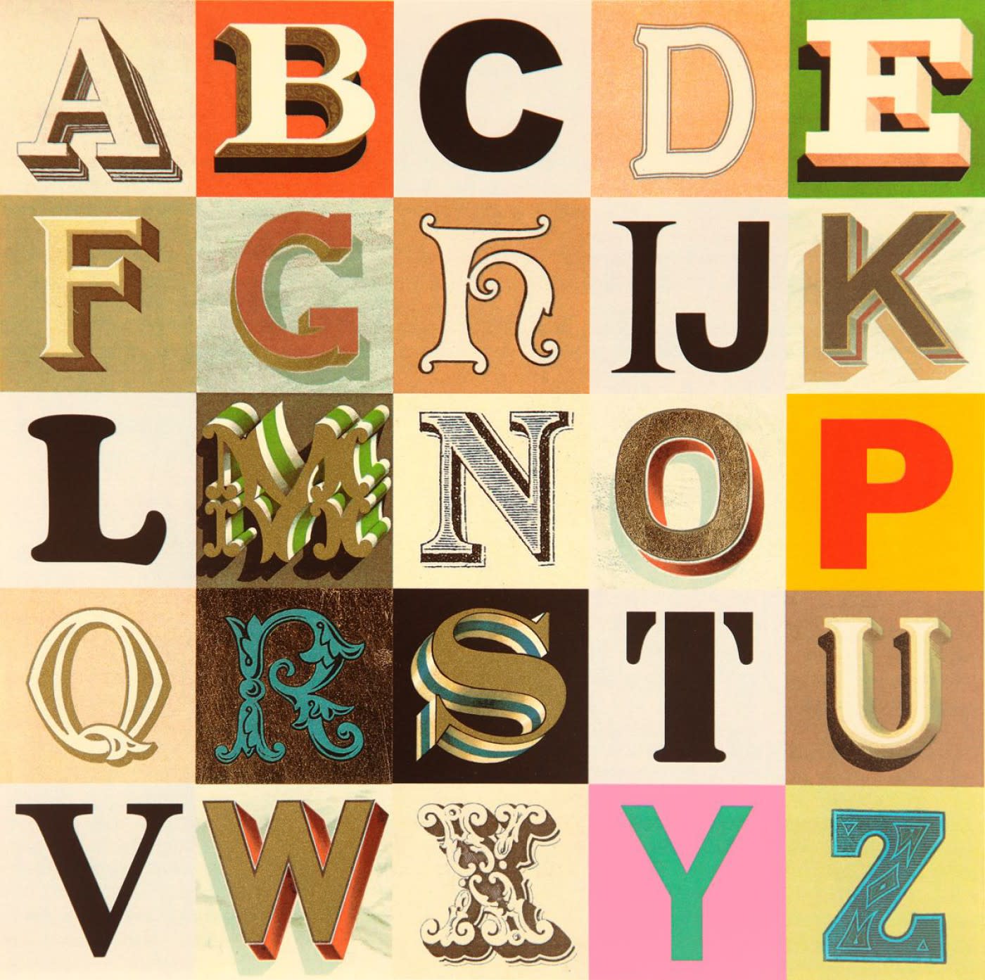 Peter Blake, Appropriated Alphabets: 7, 2013