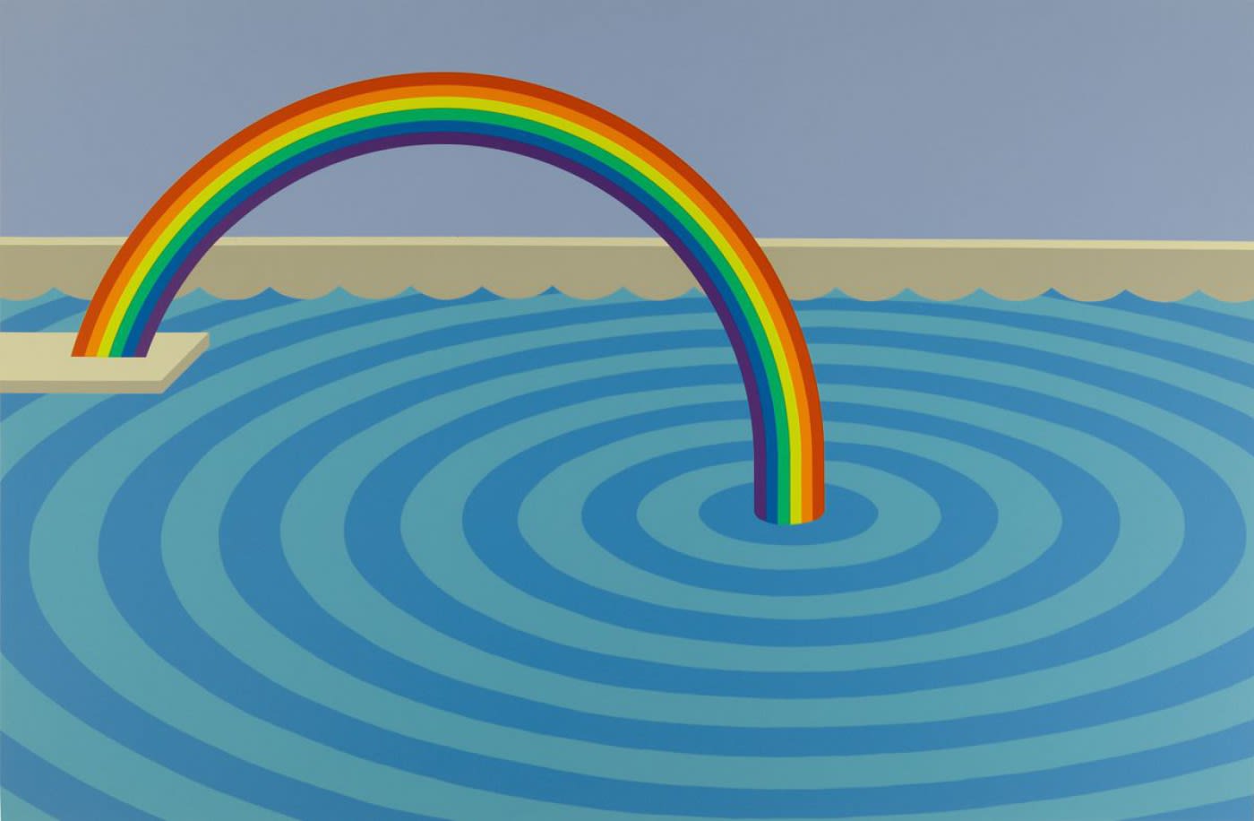 Patrick Hughes, Splash of Colours, 1982