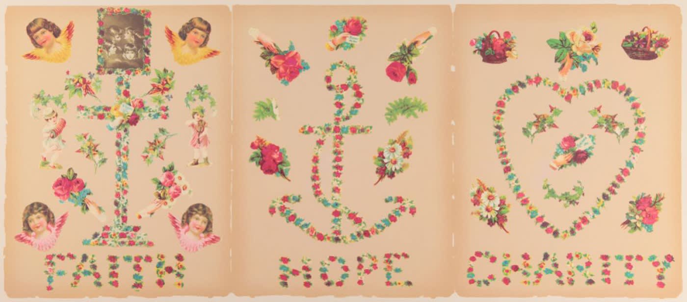 Peter Blake, Faith, Hope and Charity, 2012
