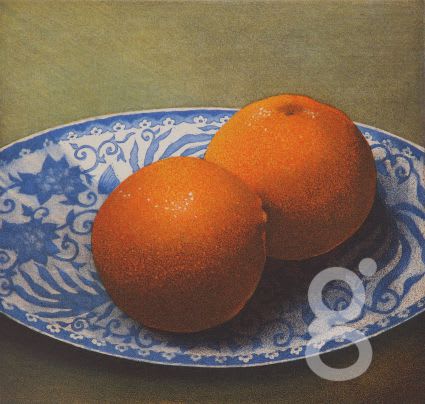 Terence Millington, Oranges on Plate