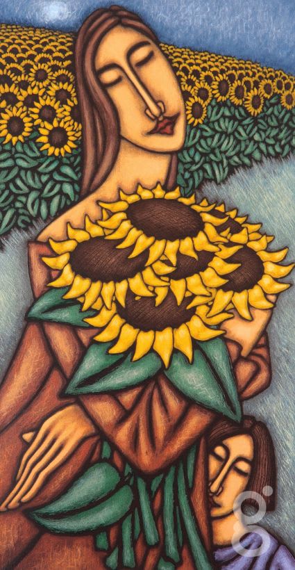 Estienne Sheppard, Amongst the Sunflowers