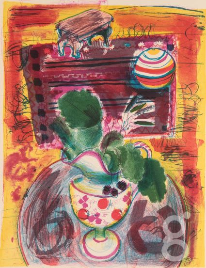 Chloe Cheese, Kelim Carpet and Wavey Leaves