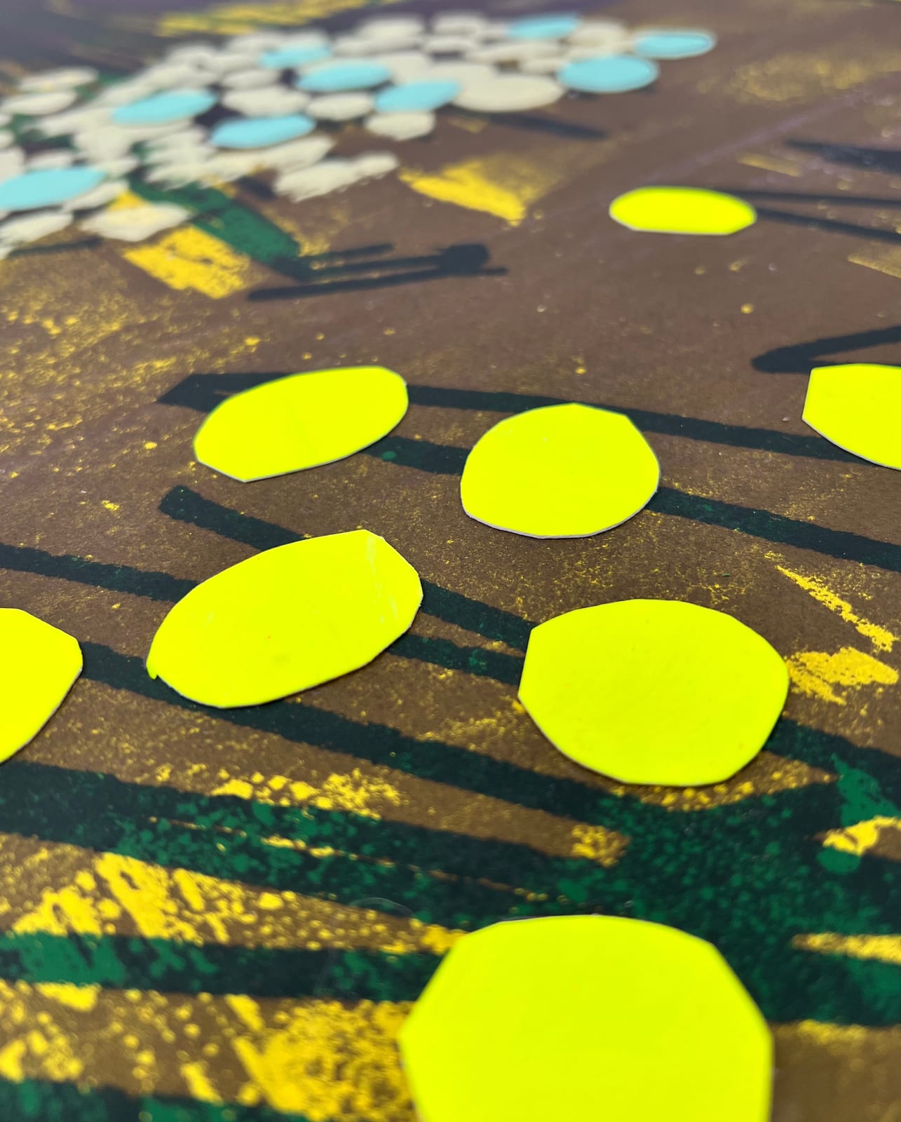 Bruce McLean, Dark Spring With Blossom, 2024