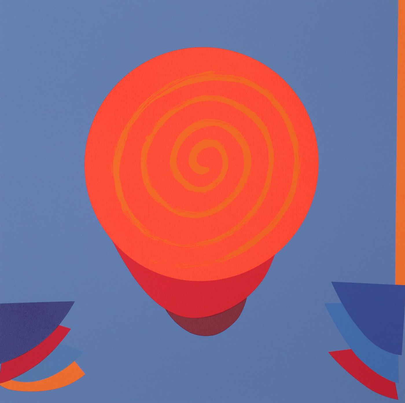Sir Terry Frost, Orange and Blue Space, 1999
