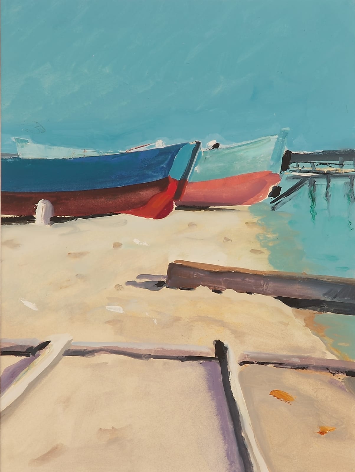 Donald Hamilton Fraser, Boats at Mooring