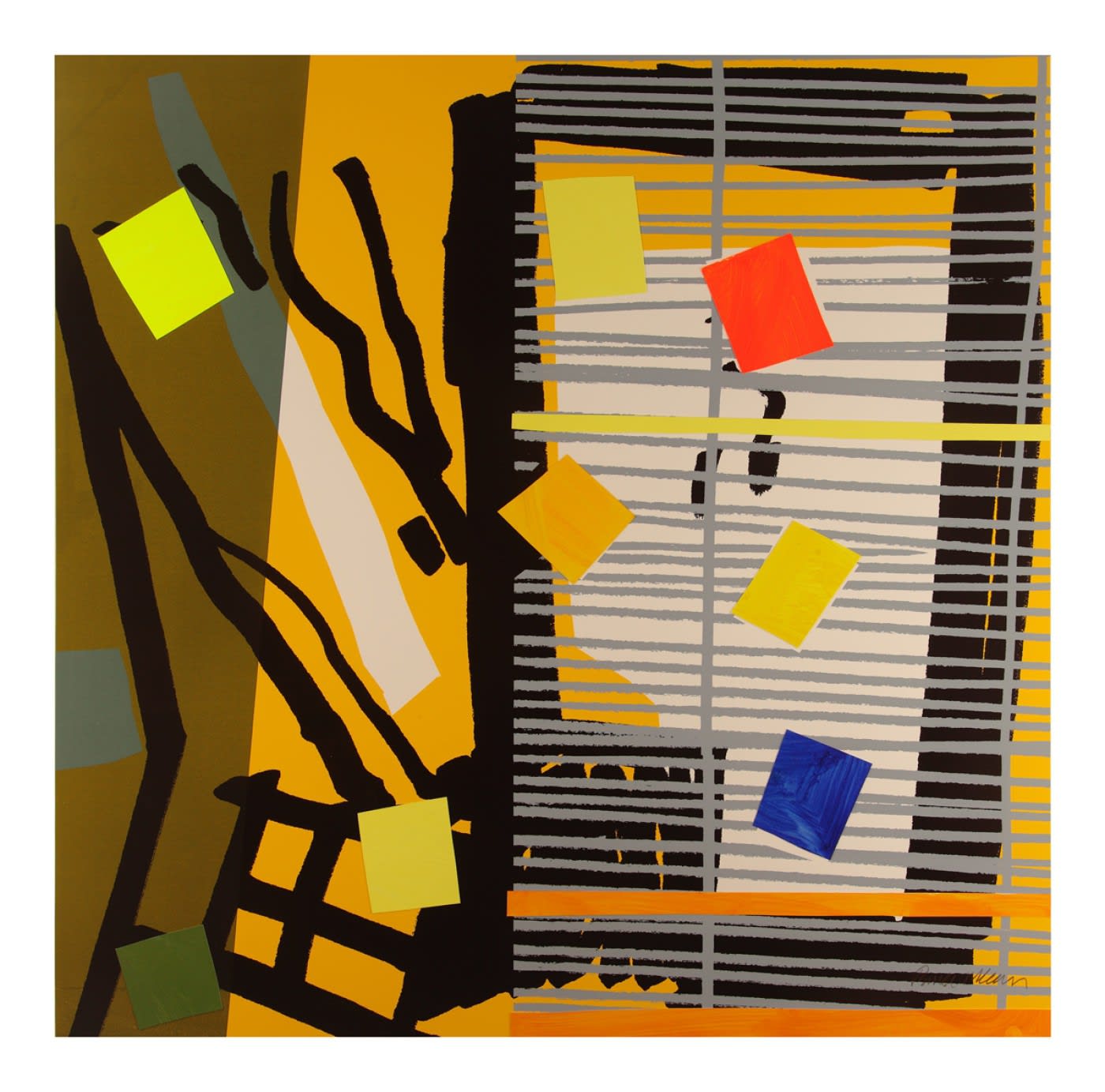 Bruce Mclean, Tree Fern Shadow Mono 12, 2015