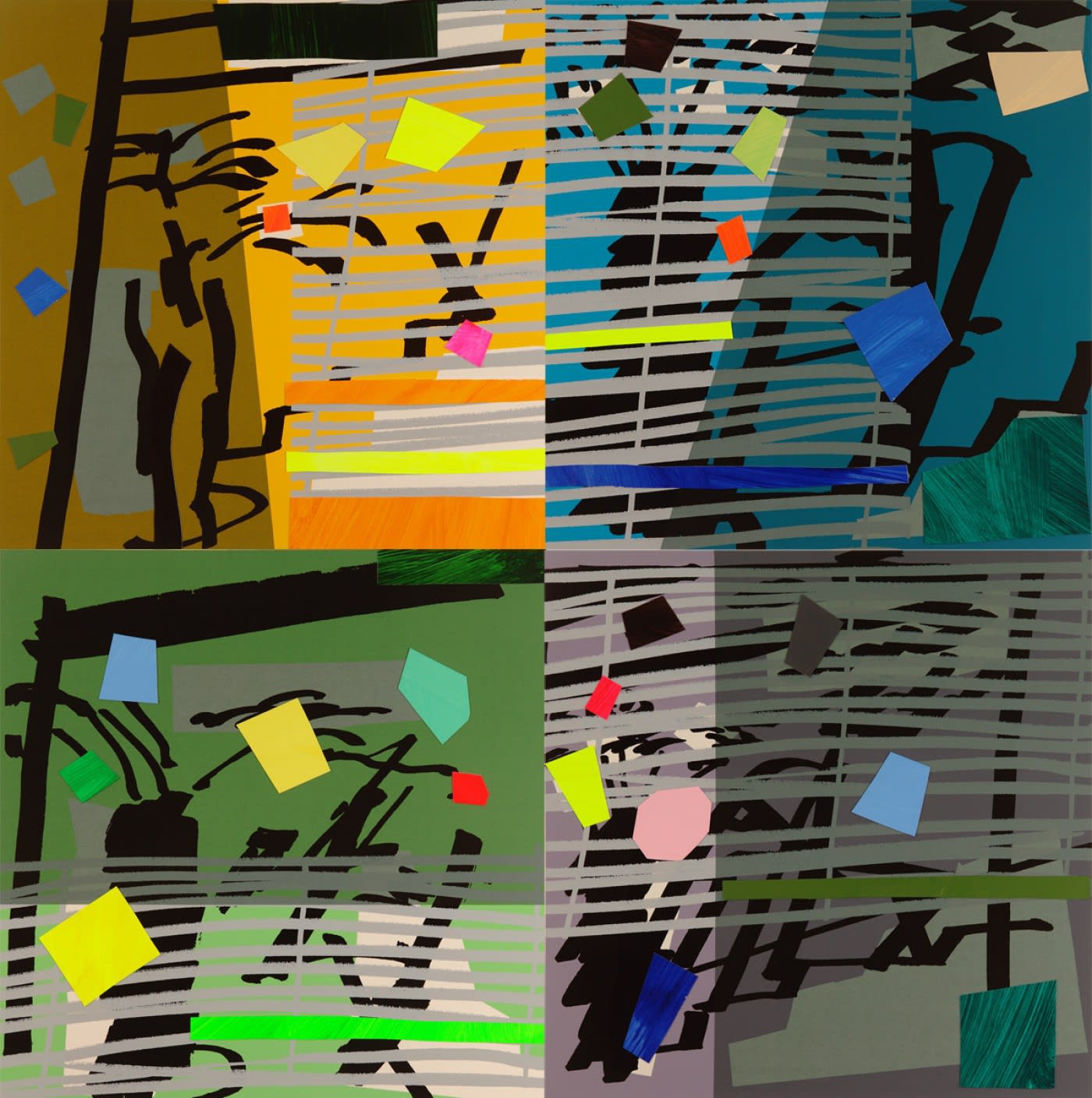 Bruce Mclean, Shadow Series, 2015