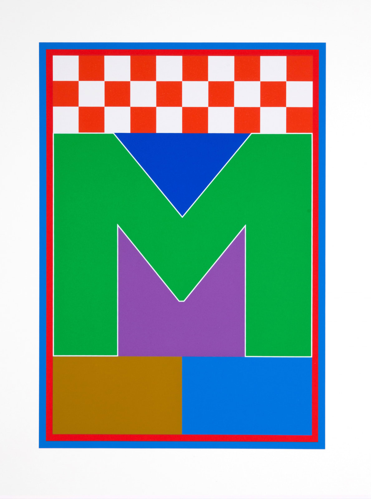 Peter Blake, Dazzle Letter M, 2017