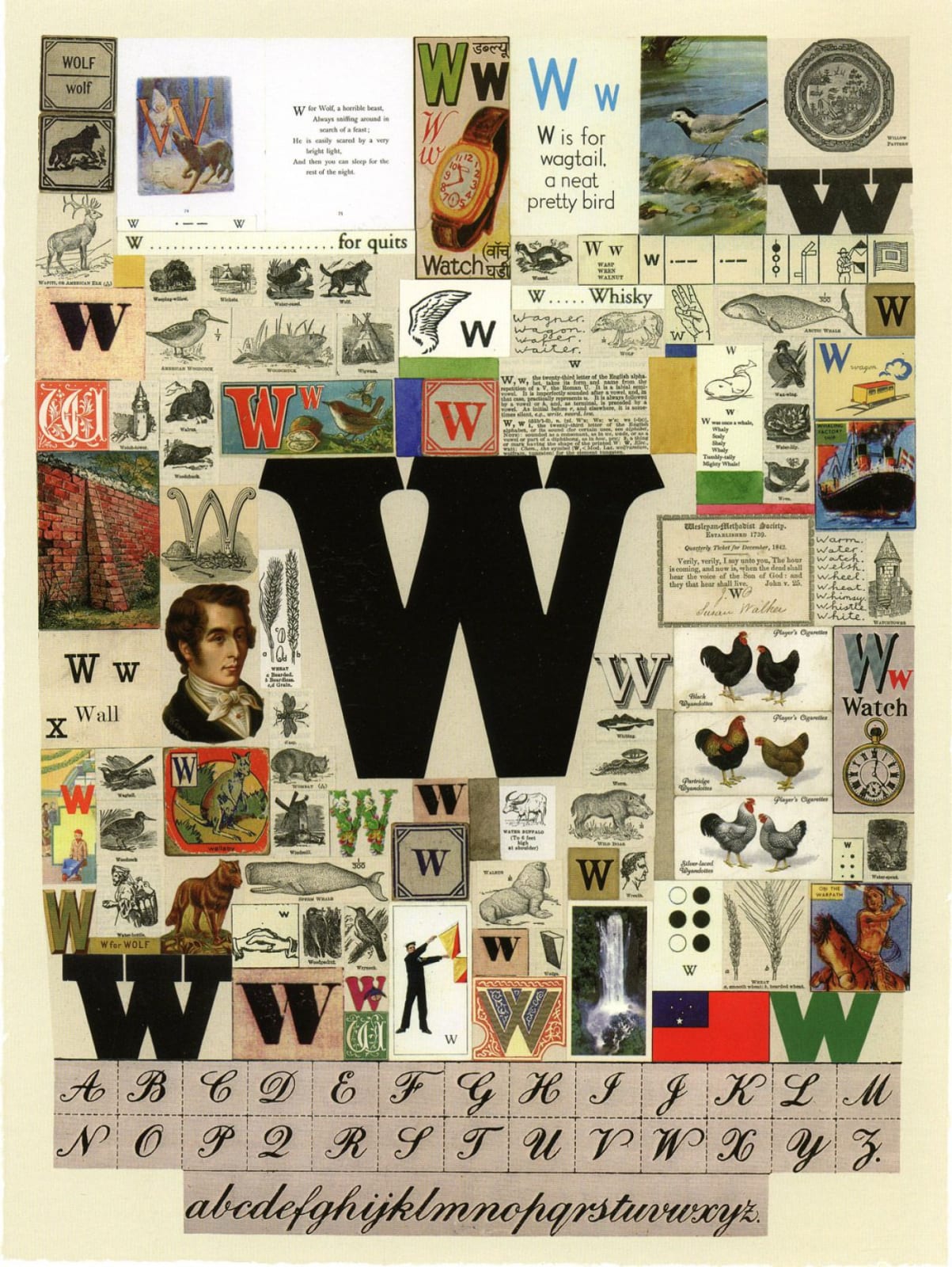 Peter Blake, An Alphabet: The Letter W, 2007