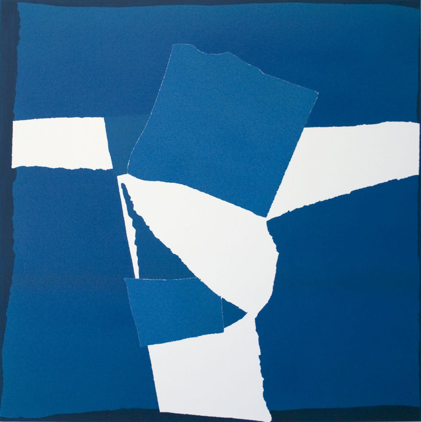 Sandra Blow, Blue Square Collage, 2003