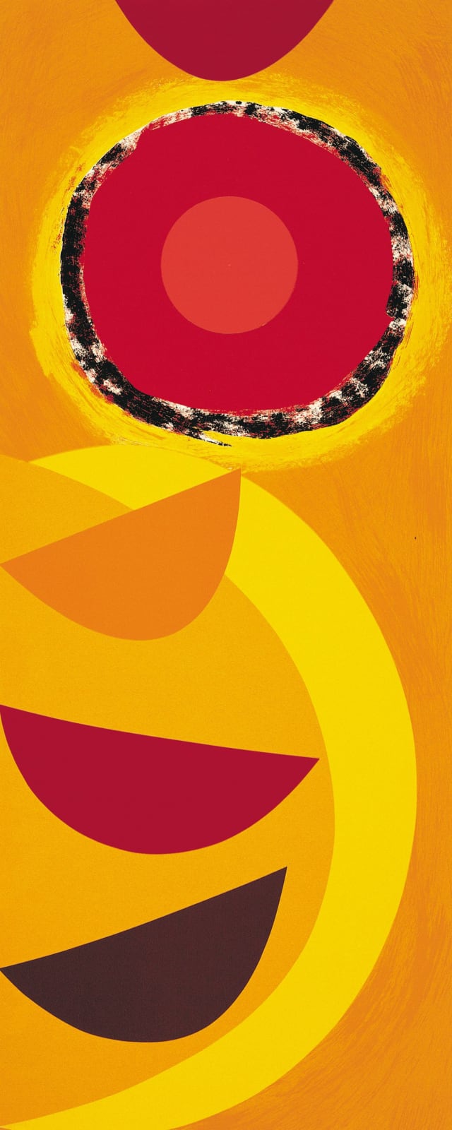 Sir Terry Frost, Red on Yellow Rhythm, 2003