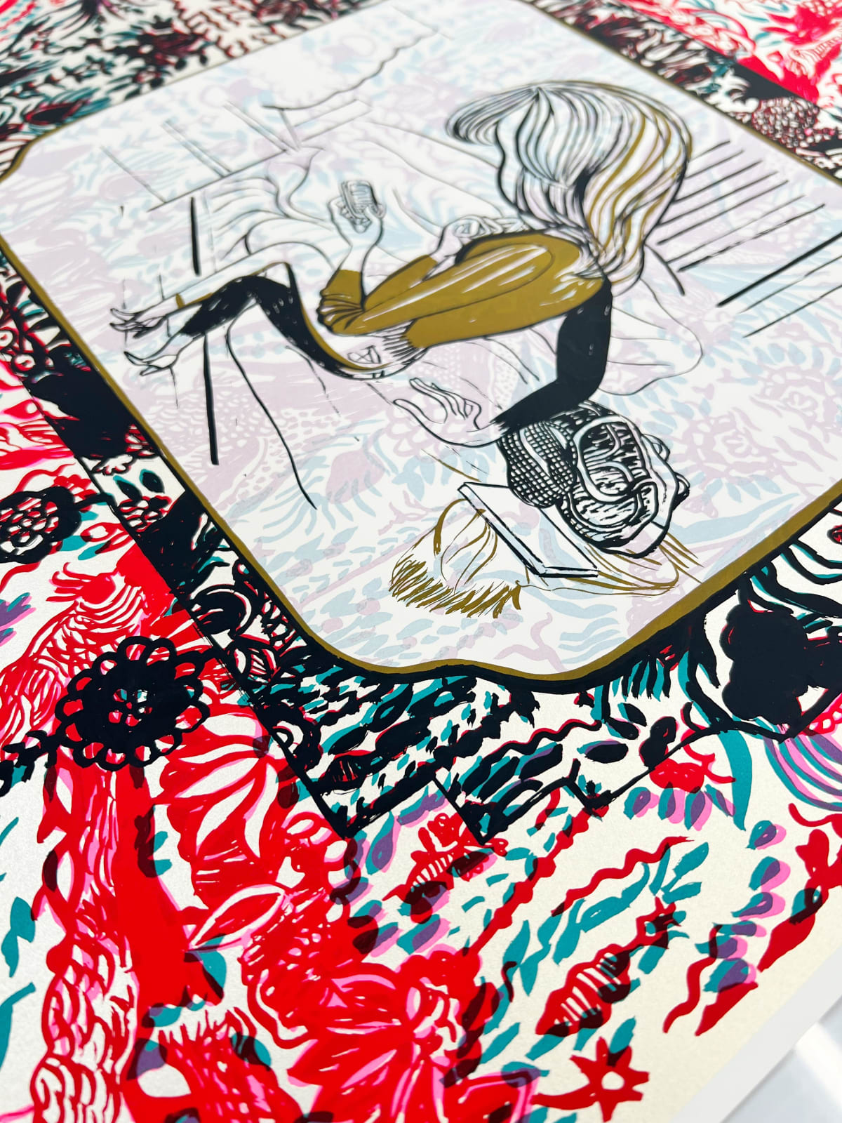 Talbot, Emma, A walled garden (Red)