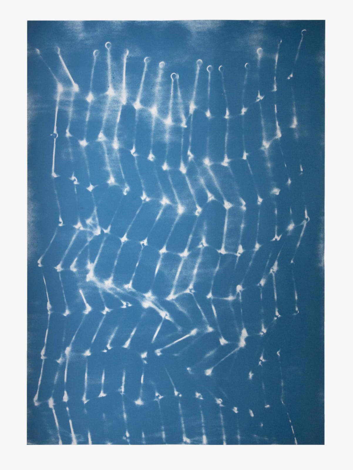 NHS 70th Anniversary Portfolio, Bed Springs (blue) by Mona Hatoum, 2018