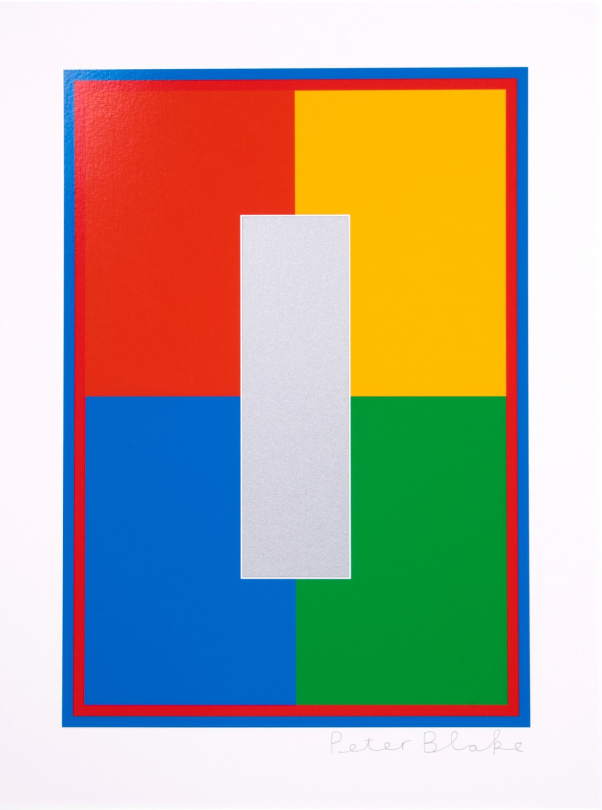 Peter Blake, Dazzle Letter I, 2017