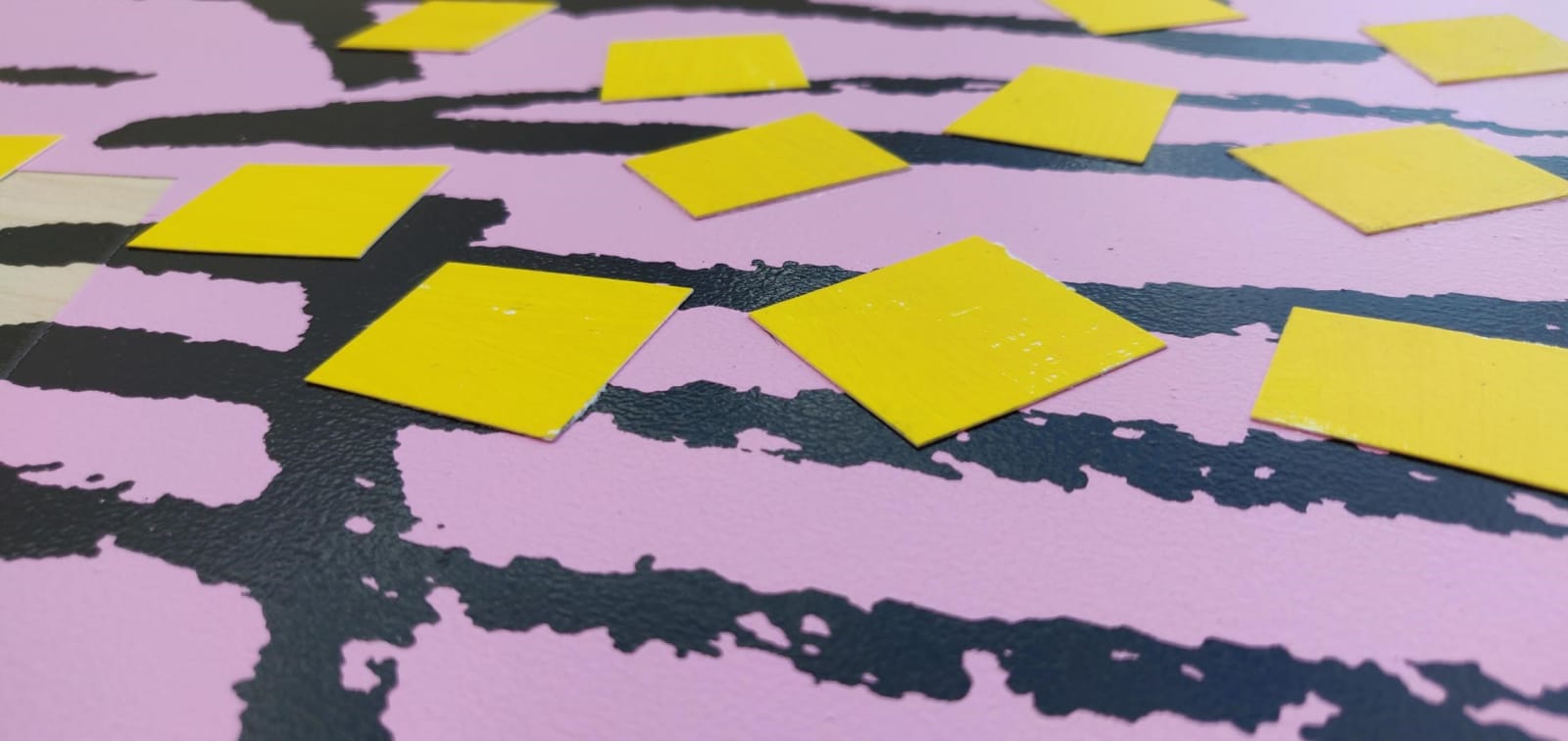 Bruce Mclean, Mid-Morning Magenta, 2021
