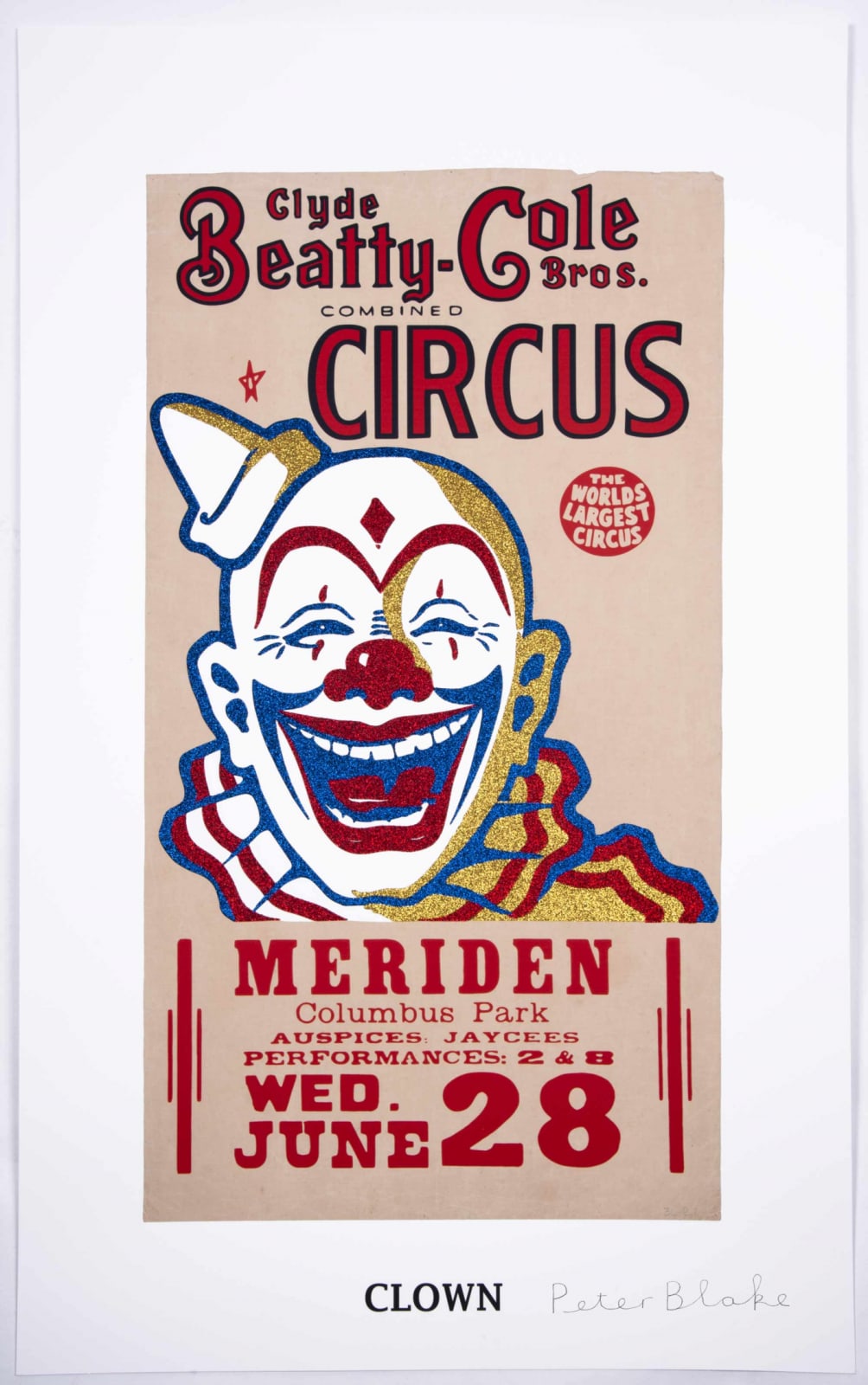 Peter Blake, Reclaimed Icons - Clown, 2018