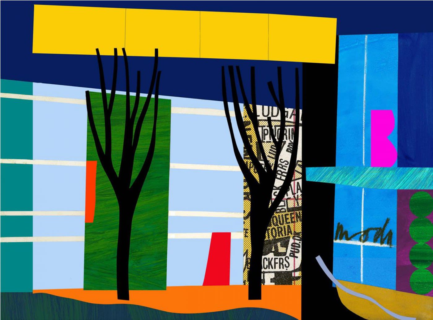 Bruce Mclean, Designer Trees, 2011