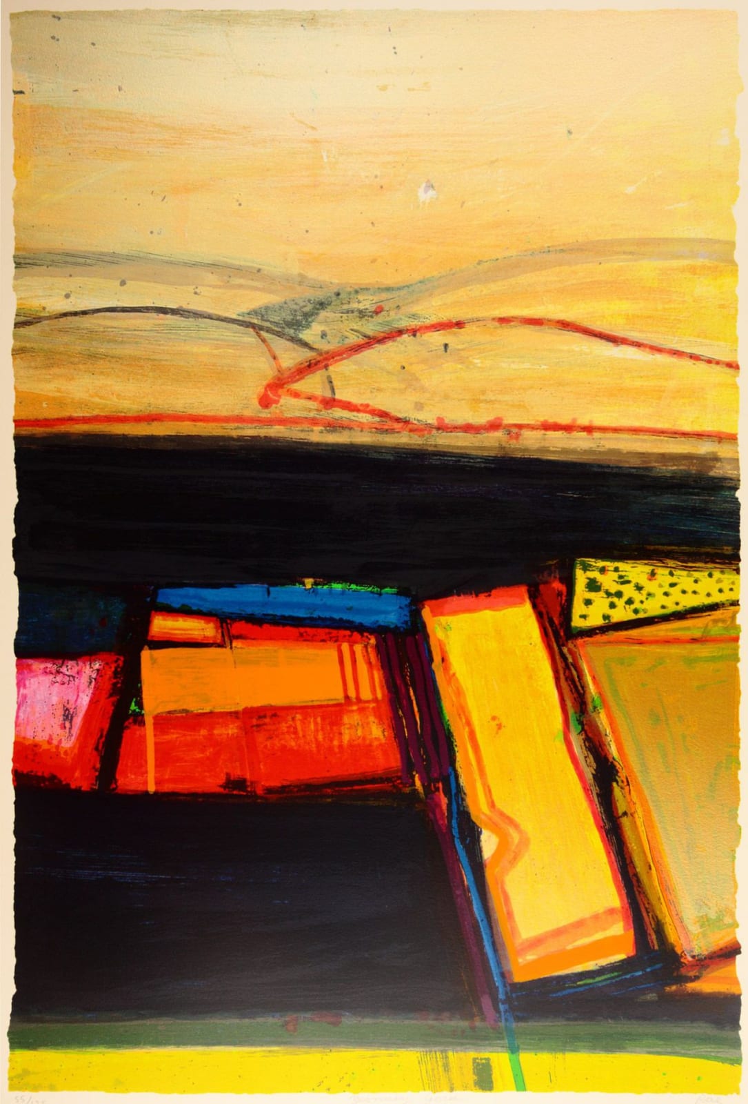 Barbara Rae RA, Yesnaby Gold, 2012