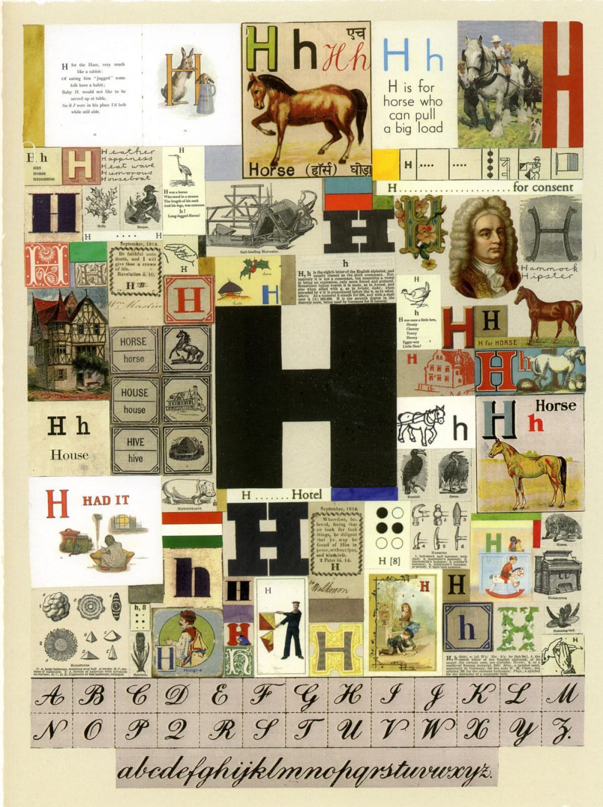 Peter Blake, An Alphabet: The Letter H, 2007