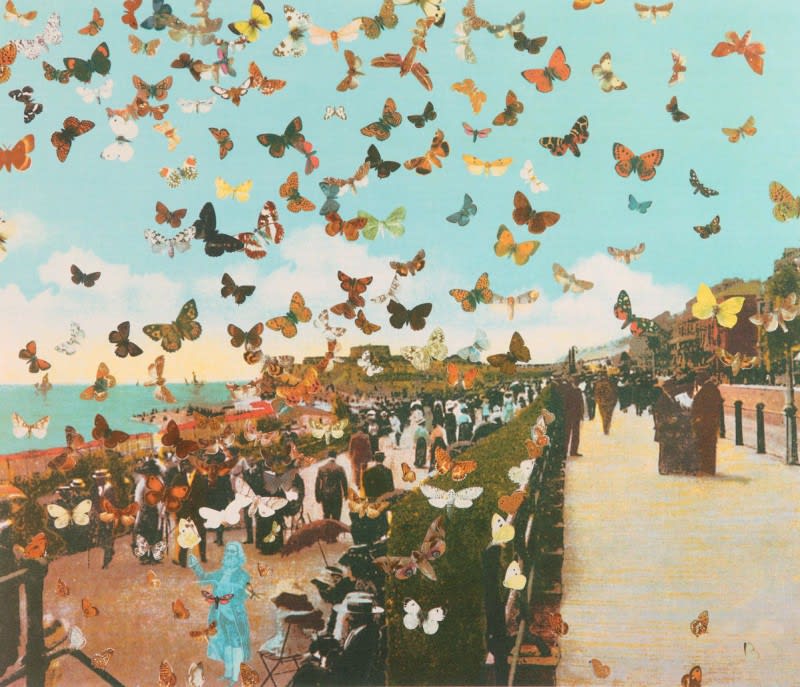 Peter Blake, Homage to Damien Hirst Canvas: Butterfly Man in Eastbourne, 2011