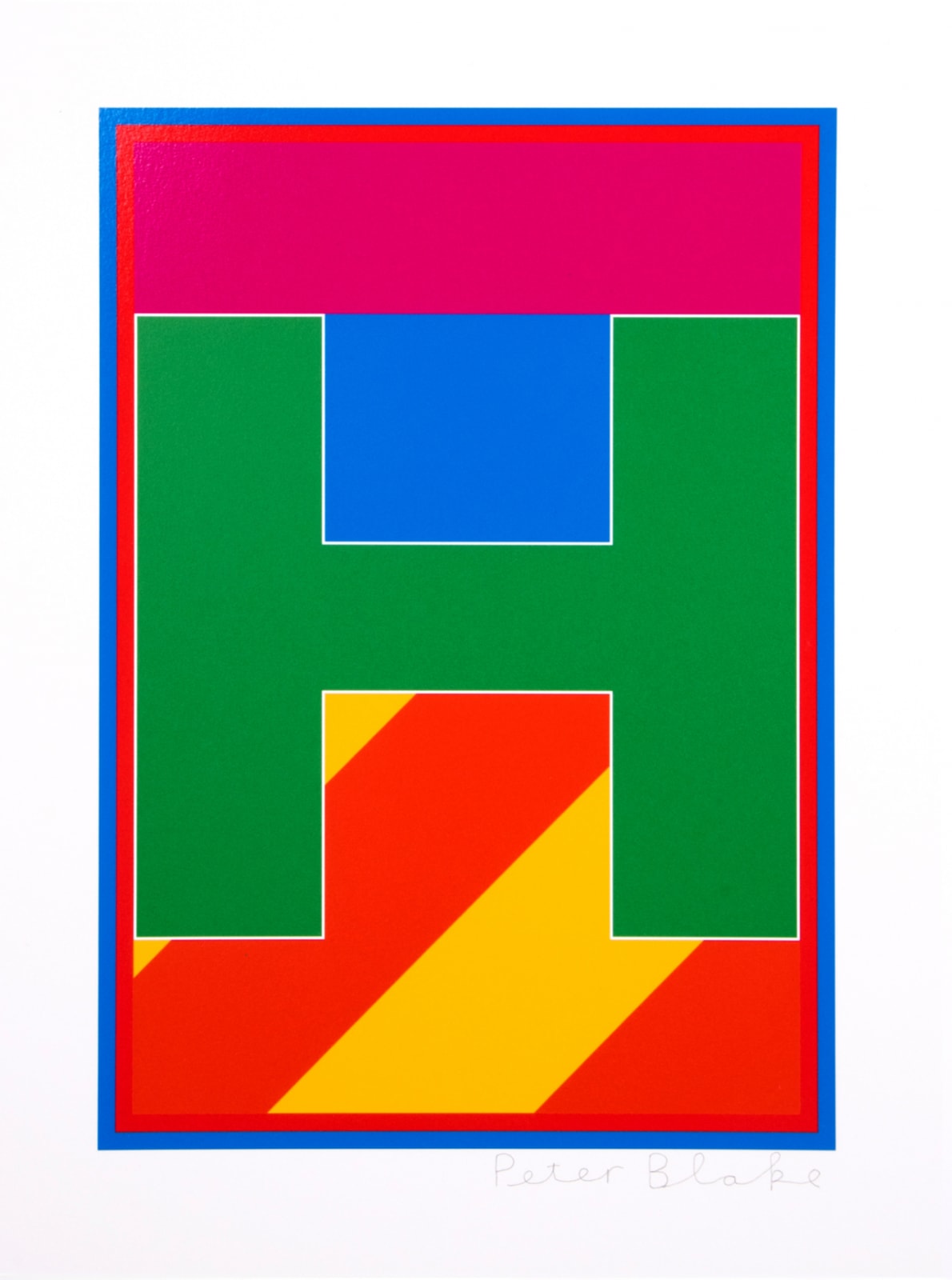 Peter Blake, Dazzle Letter H, 2017