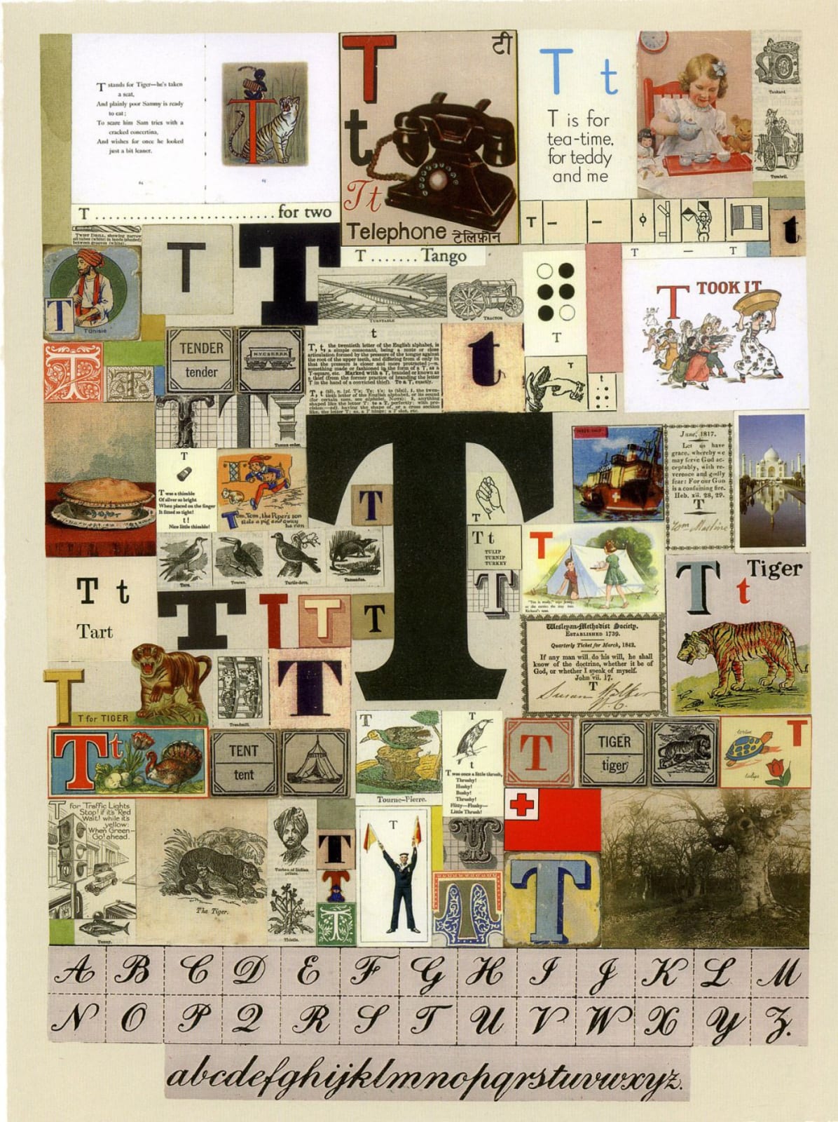 Peter Blake, An Alphabet: The Letter T, 2007