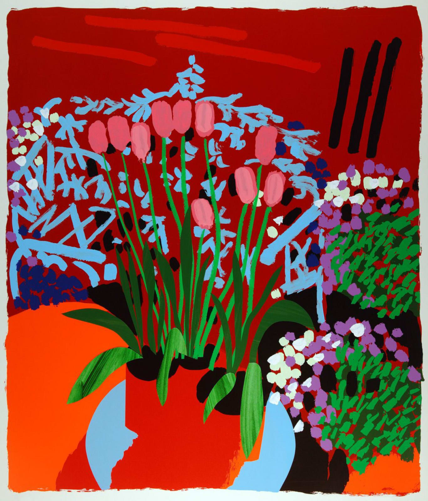 Bruce Mclean, Tall Dutch Tulips, 2013