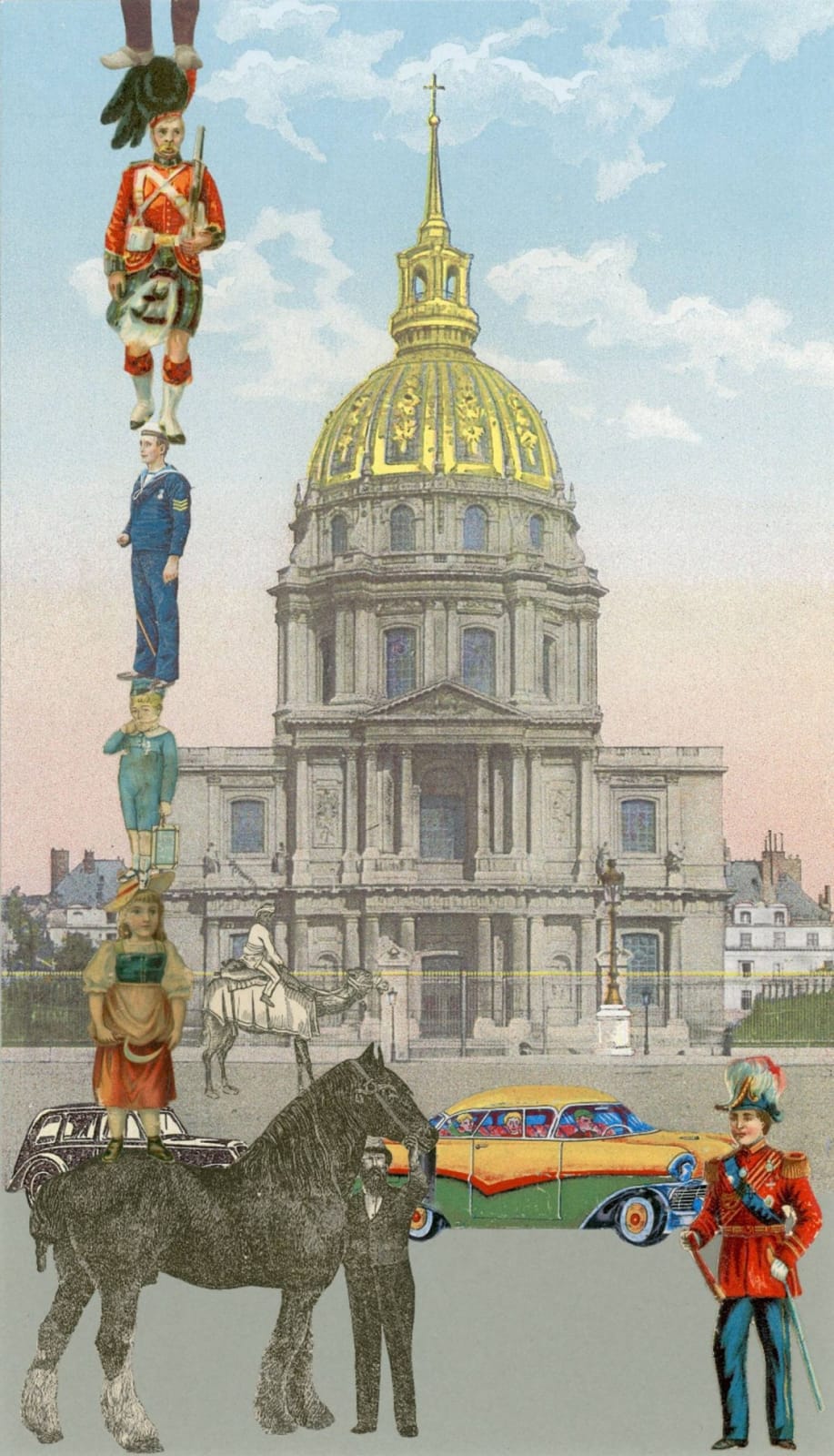 Peter Blake, Paris: 10 Man Upright, 2011