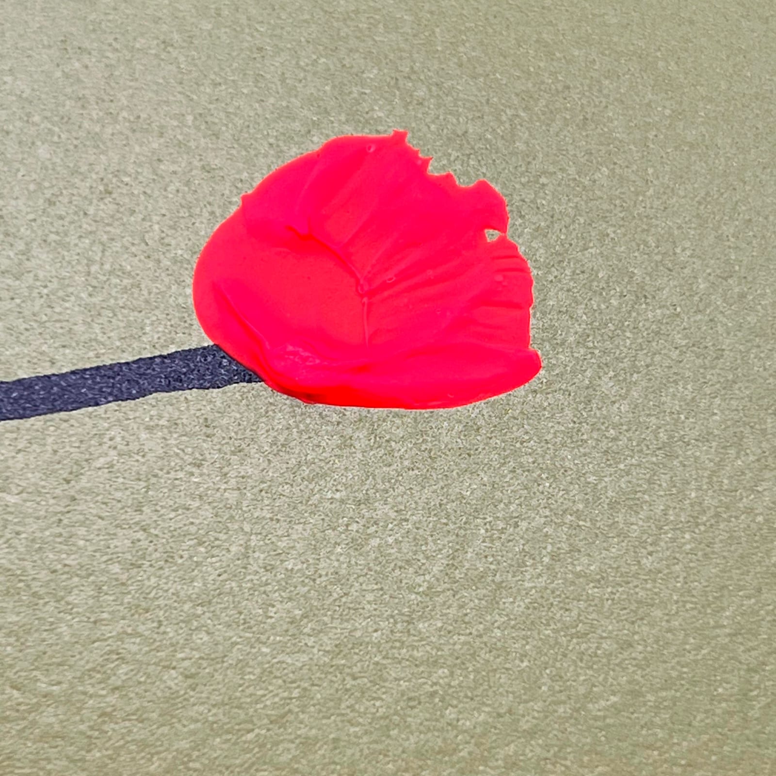 Bruce Mclean, A Vase of Arranged Flowers in a Wild Garden - Olive, 2024