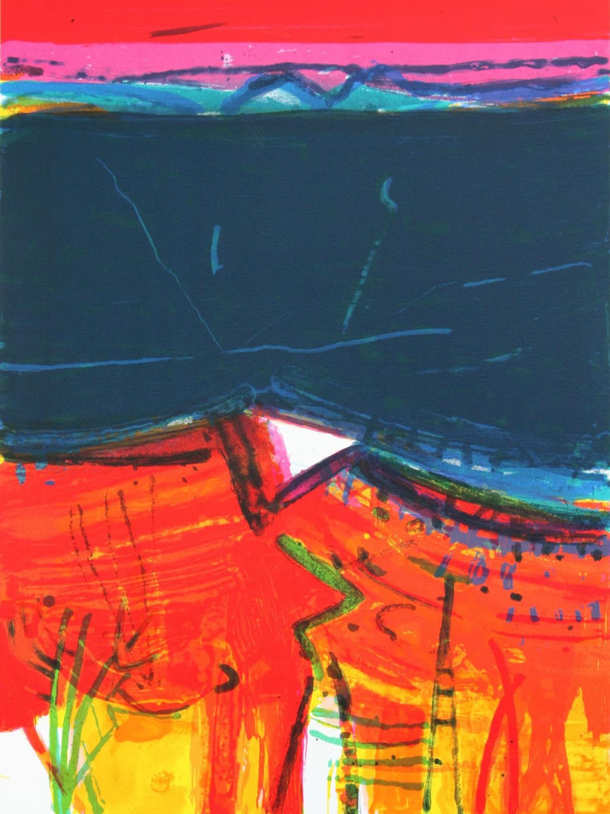 Barbara Rae RA, Arroyo Blanco, 2008