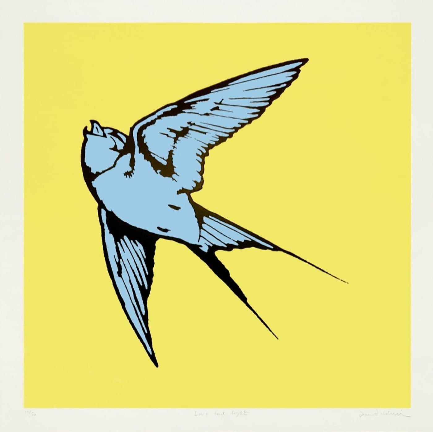 Dan Baldwin, Love and Light Yellow and Blue, 2019