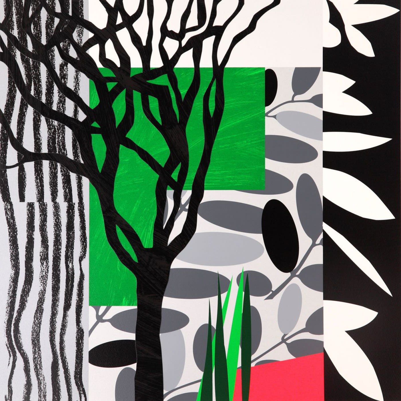 Bruce Mclean, Black Mimosa, 2008