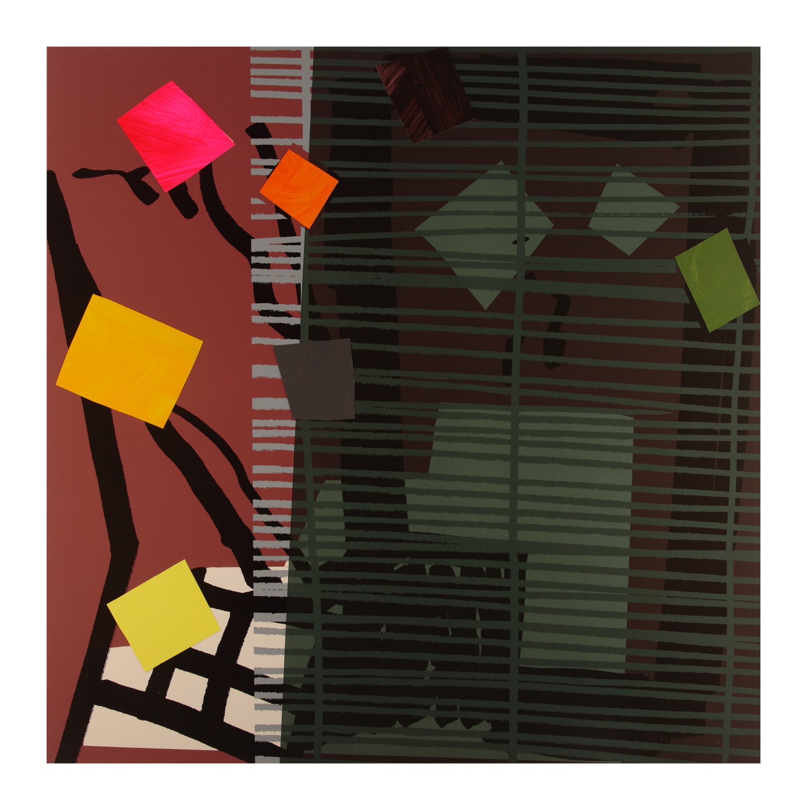 Bruce Mclean, Tree Fern Shadow Mono 10, 2015
