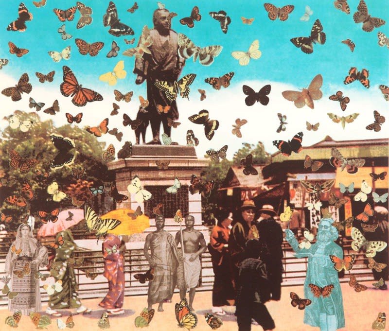 Peter Blake, Homage to Damien Hirst: Butterfly Man in Tokyo, 2011