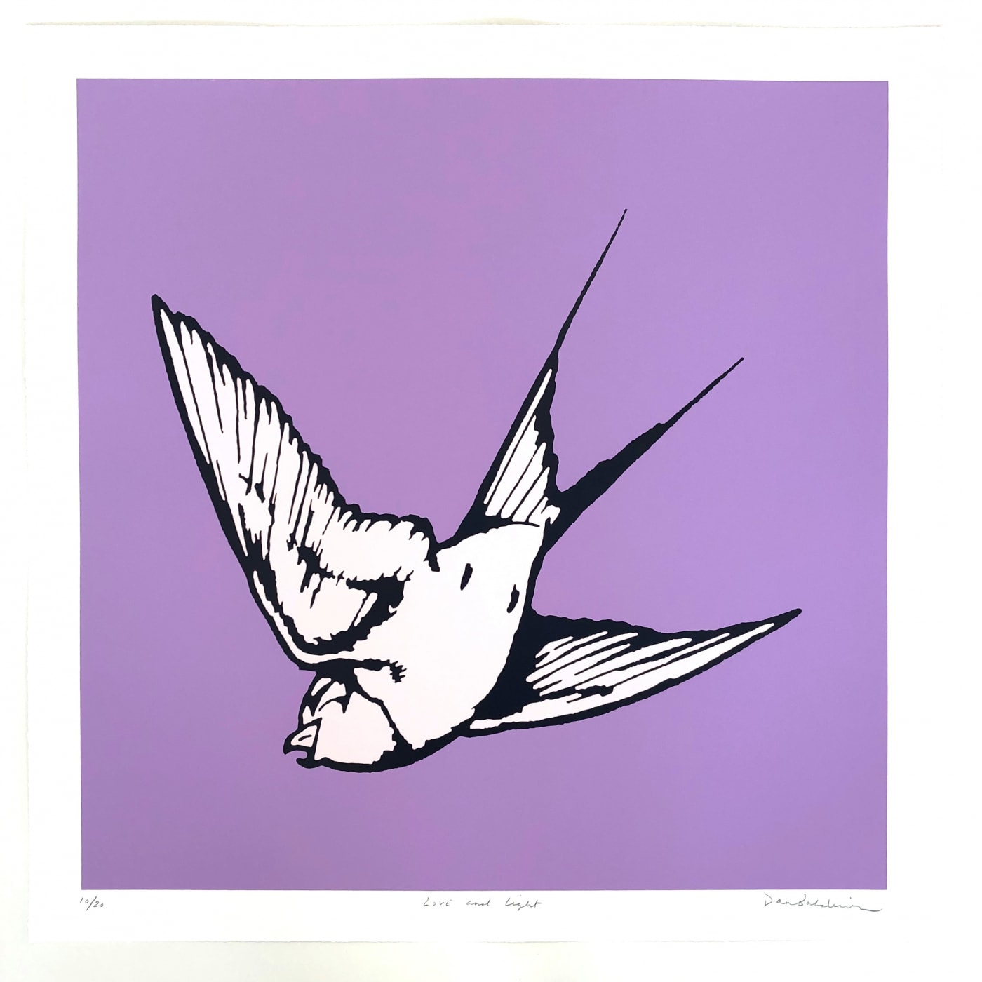 Dan Baldwin, Love and Light Lilac and Blush Pink, 2019