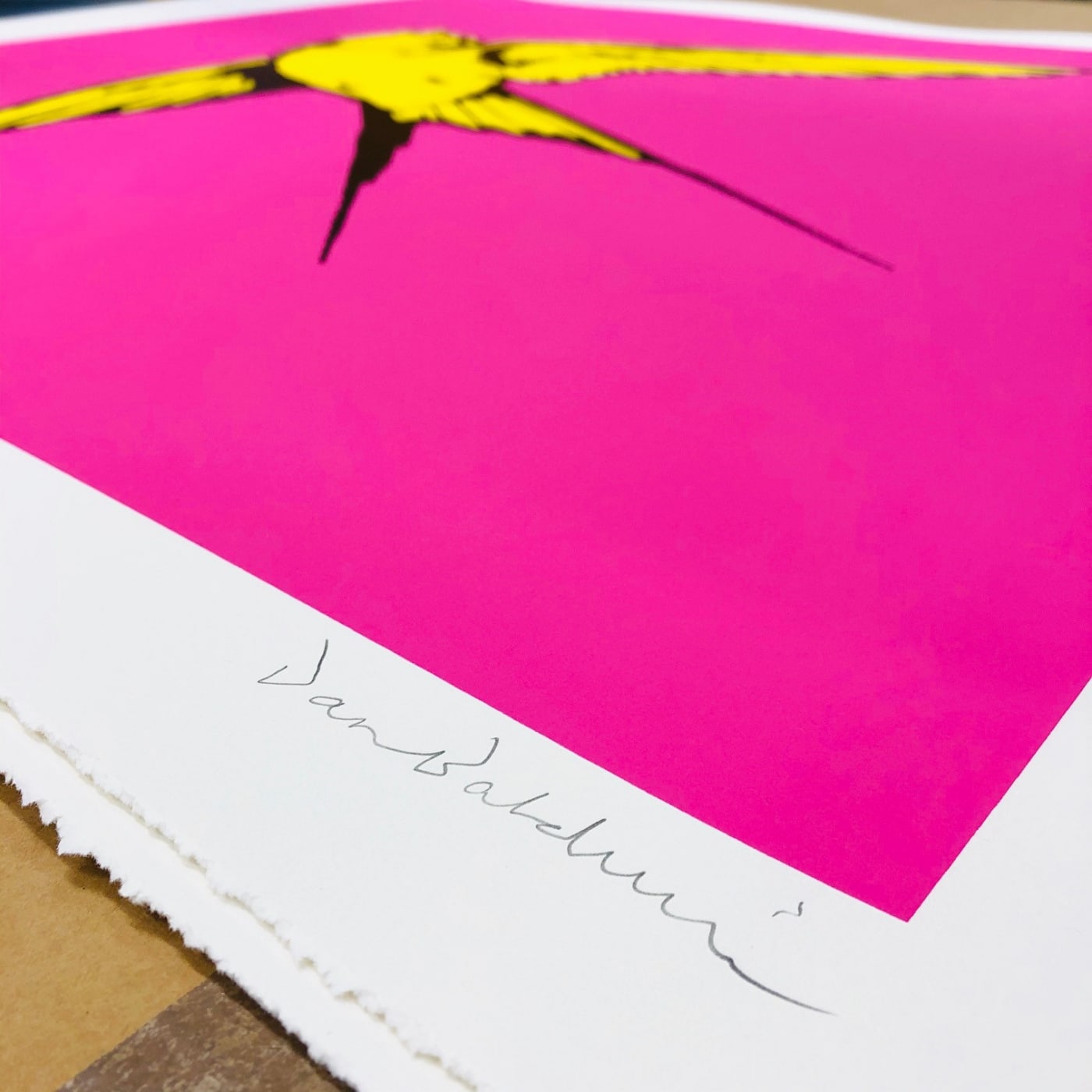 Dan Baldwin, Love and Light Pink and Yellow, 2019