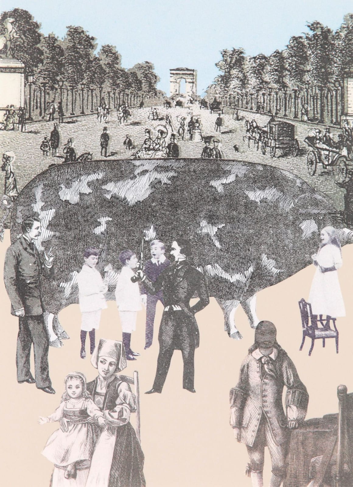 Peter Blake, World Tour: Paris, Duel Giant Pig, 2010