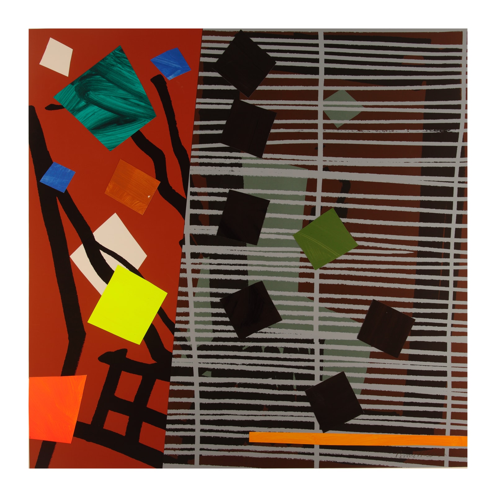 Bruce Mclean, Tree Fern Shadow Mono 15, 2015