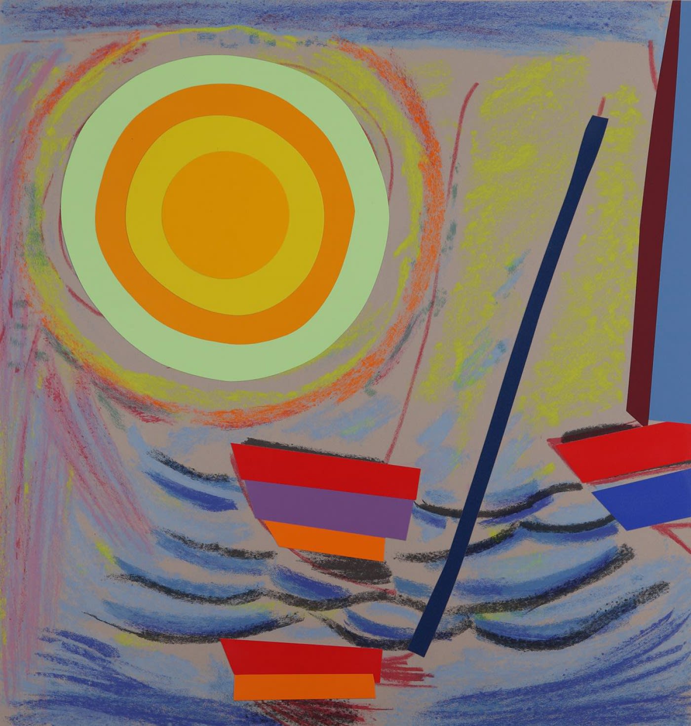 Sir Terry Frost, Sun and Boats, 2003