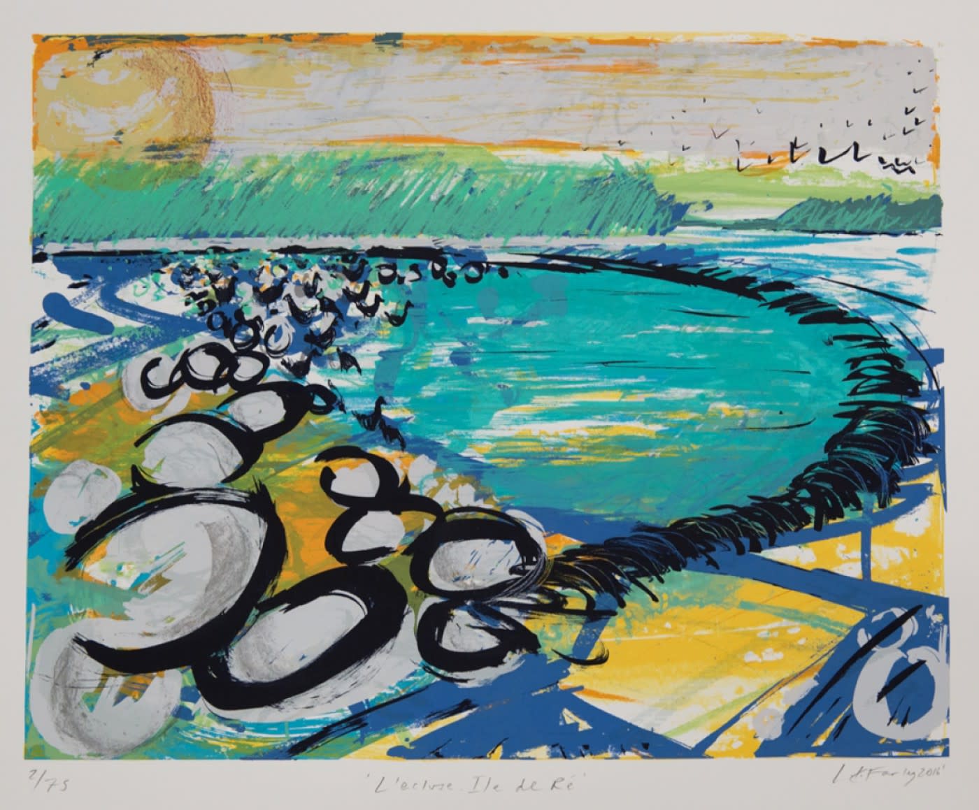 Lucy Farley, L'ecluse, Ile de Ré’, 2016